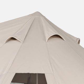 Campingtelt til 5 personer med 2 kabiner, Tepee 5.2 Polybomuld