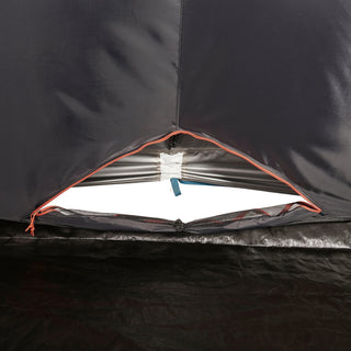 Oppusteligt campingtelt Air Seconds 4.2 til 4 personer, 2 kabiner, Fresh & Black