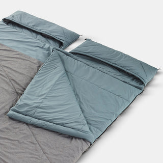 Sovepose til camping 0°C i bomuld, 2 personer, Ultim komfort