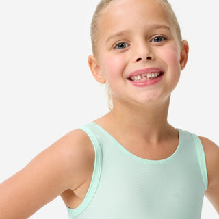 Gymnastikbody med rund hals Piger