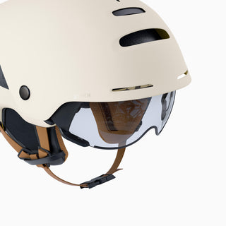 Cykelhjelm By 900 med visir og baglys