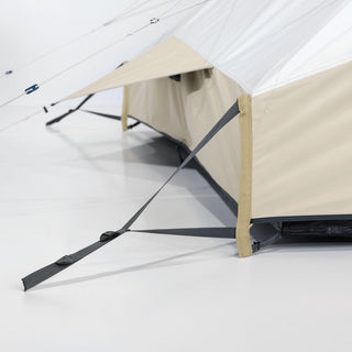 Oppusteligt campingtelt til 8 personer med 4 soverum, Fresh & Black, Air Seconds 8.4