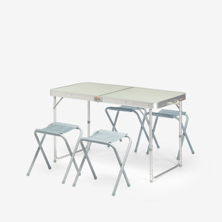 Foldbart campingbord med 4 stole 4-6 personer