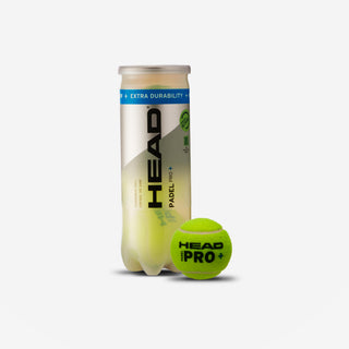 Sæt med 3 trykbolde til padel - Head Padel Pro +