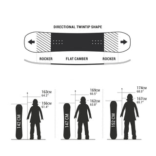 Snowboard all mountain SNB 100 dame