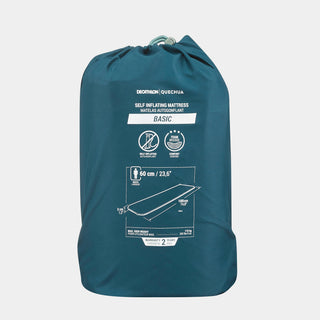 Selvoppustelig madras til camping, 1 person, 185 × 60 cm, Basic