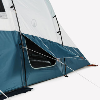 Campingtelt til 6 personer med 3 kabiner, Fresh & Black, Arpenaz 6.3