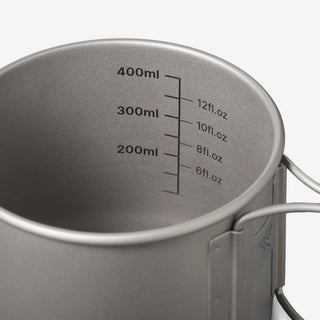 Krus i titanium til trekking, 0,40 L, MT900