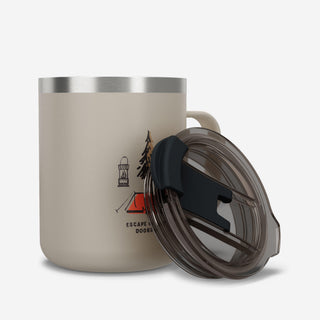 Isotermisk krus 900 0,35 L i rustfrit stål, til camping og vandreture/trekking