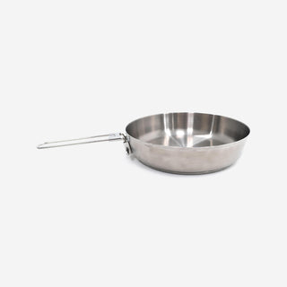 Pande 500 til camping i rustfrit stål med dobbelt bund - 1,2 l - Ø20 cm