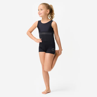 Gymnastikbody med rund hals Piger