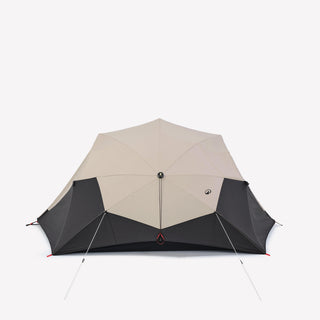 Campingtelt i polybomuld 3 personer, 2 Seconds Easy