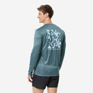 UV-beskyttende bluse UPF50+, UV>95% blomsterprint B