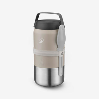 Termomadkasse 900 i rustfrit stål til camping og vandring/trekking 1,2L