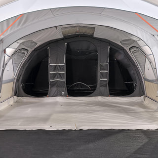 Oppusteligt campingtelt til 6 personer med 3 kabiner, Fresh & Black, Air Seconds 6.3 XXL