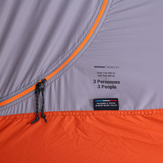 Tunneltelt til trekking 3 personer, MT900 Ultralight