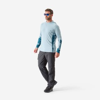 Anti-UV fiskerbluse 500 med hætte UPF 50+