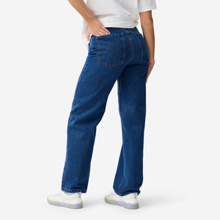 Skateboard-jeans DN900 i kraftig bomuld, lige, løs pasform "Relaxed"