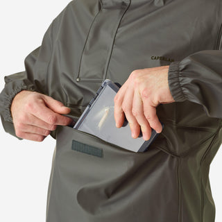 Regnponcho/-slag FP 500 vandtæt fiskeri Kaki