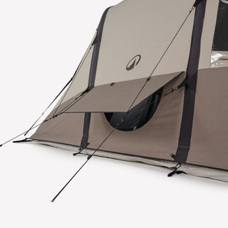 Oppusteligt campingtelt til 4 personer med 2 kabiner Air Seconds 4.2 XXL polybomuld