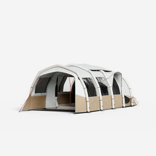 Oppusteligt campingtelt til 4 personer med 2 kabiner, Fresh & Black, Air Seconds 4.2 XXL