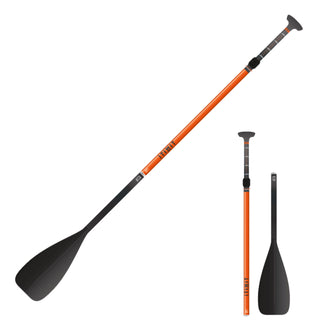 Stand up paddle-pagaj 500 i 3 dele 170-210 cm fiber og kulfiber