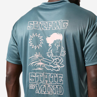 UV-beskyttende surf-t-shirt løs pasform UPF50+, UV>95% herre