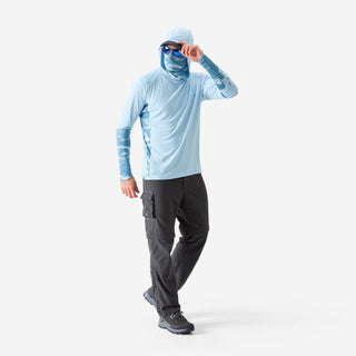 Anti-UV fiskerbluse 500 med hætte UPF 50+