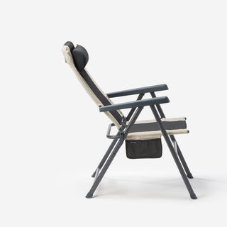 Foldbar campingstol af liggestolstype, indstillelig i 5 positioner, ultrakomfortabel