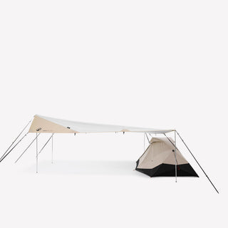 Multifunktionelt læskur Camping Fresh XL med 4 stænger