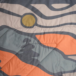 Campingtæppe 3-i-1, 175 × 135 cm, varmt og alsidigt