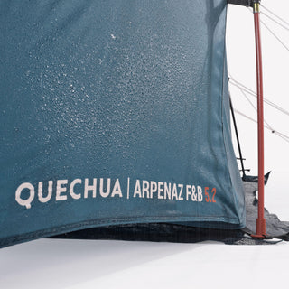 Campingtelt til 5 personer med 2 kabiner, Fresh & Black, Arpenaz 5.2