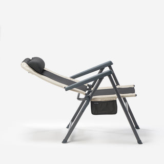 Foldbar campingstol af liggestolstype, indstillelig i 5 positioner, ultrakomfortabel
