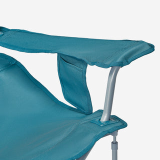 Campingstol XXL med armlæn, sammenfoldelig og behagelig
