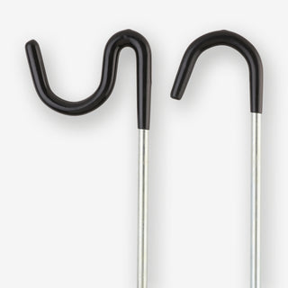Stangholder for/bag i rustfrit stål