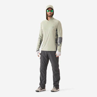 Anti-UV fiskerbluse 500 med hætte UPF 50+