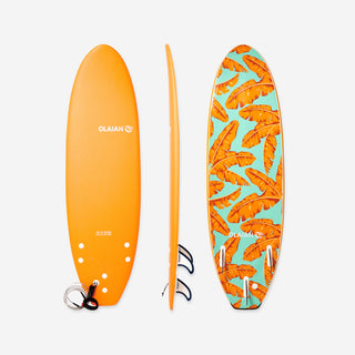 Skumsurfbræt 500 6' med 1 leash og 3 finner