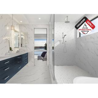 Cesarom Splendor 6060-0338 – Porcelænsflise 30 × 60 cm, hvid/grå og mat