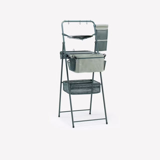 Camping vask med tank til spildevand og ekstra opbevaring