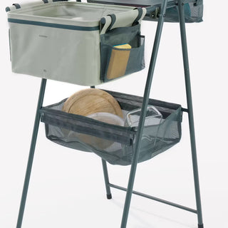 Camping vask med tank til spildevand og ekstra opbevaring