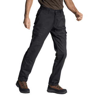 Bukser stepă 300 regular, Sort, Herrer