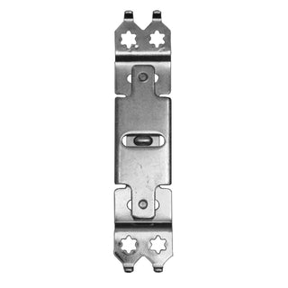 Lille låseplade til PVC-døre, galvaniseret stål, 112×9 mm