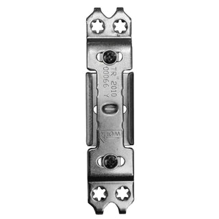 Lille låseplade til PVC-døre, galvaniseret stål, 112×9 mm