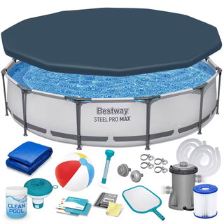 Bestway Pool med Stålramme 16-i-1 – Rund Ø366 x 76 cm