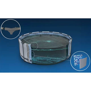 Bestway Pool med Stålramme 16-i-1 – Rund Ø366 x 76 cm