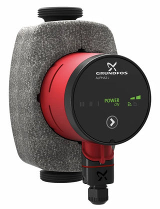 Grundfos Alpha2 L 25-60 cirkulationspumpe – 45 W, 6 m løftehøjde, 3 m³/t, 180 mm