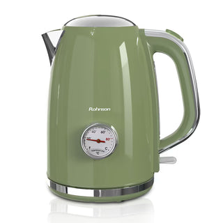 Rohnson R7715 Nostalgia Retro Elkedel – 1.7 L – 2200W – Strix Connector – Olive