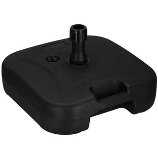 Parasolfod i plastik 22L, Sort