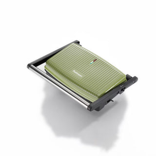 Rohnson R2715 Nostalgia Sandwich Maker – 1500W – Grill & Panini – Retro Olive