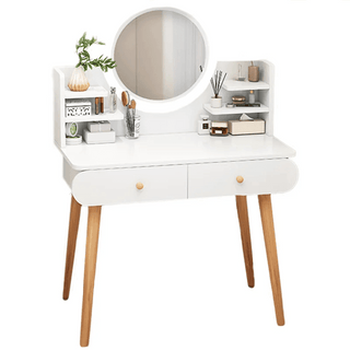Moderne toiletbord Muvu, Makeup, 120x40x80 cm, Hvid